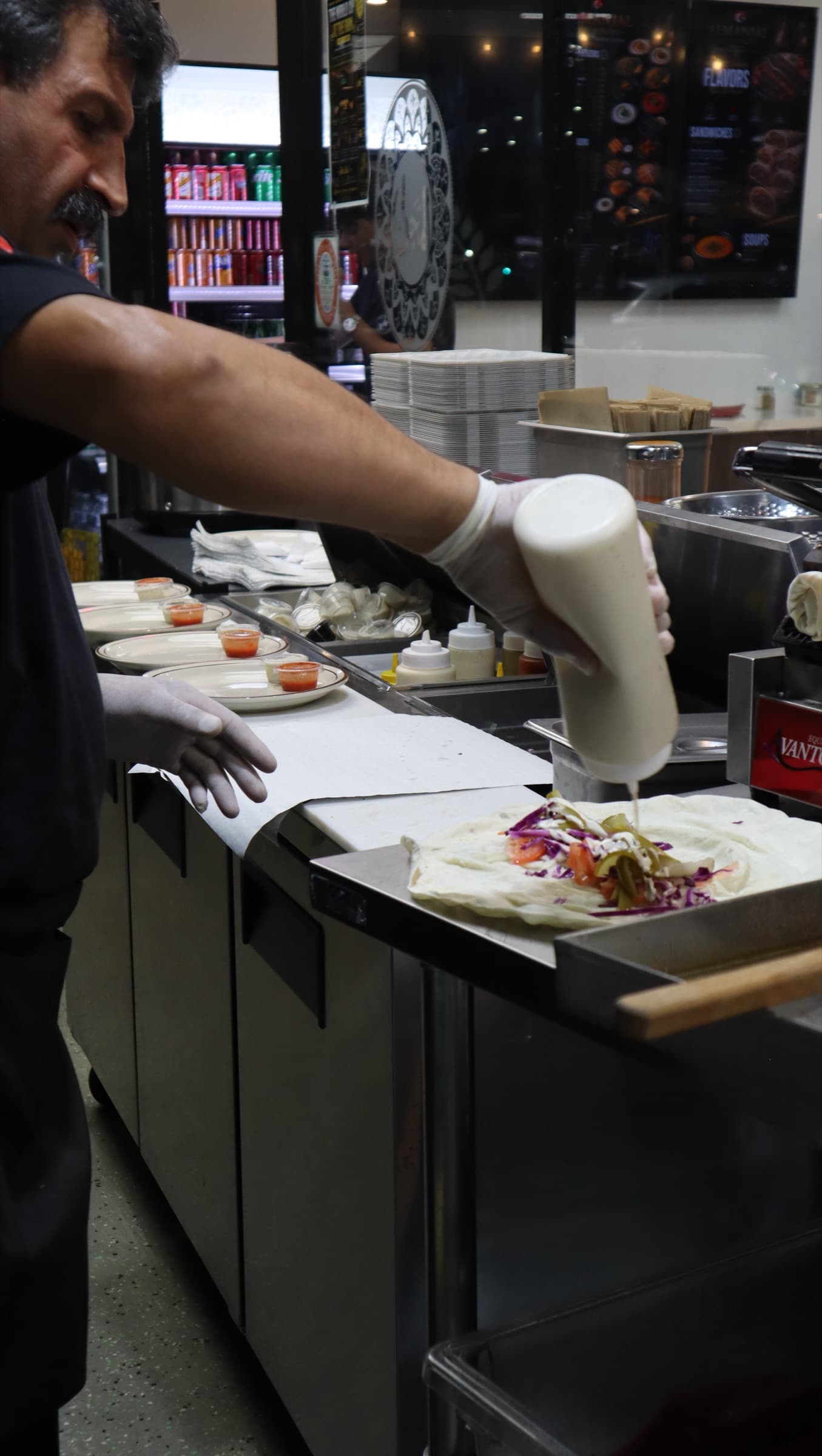 Preparing a fresh wrap